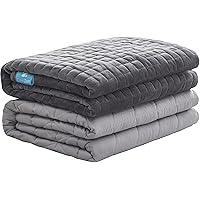 CoolZen™ Cooling Weighted Blanket 15 lbs with Removable Cover — Heavy Blanket for Adults, Calming, & Sleeping — Weighted Comf