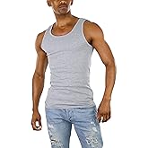 ToBeInStyle Men’s Workout A-Shirt Long Muscle Shirt Tank Top