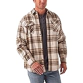 Wrangler Authentics Mens Long Sleeve Sherpa Lined Shirt Jacket