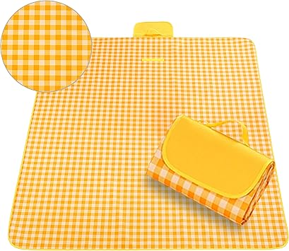 Amazon Choimoku レジャーシート 厚手 ピクニックマット 防水 マット 洗える 折り畳み クッション マット アウトドア 0 0 大判 3層構造 簡単収納 持ち運び便利 四季適用 花見 ピクニック 運動会 キャンプ 遠足 花火大会に大活躍 6 8人用 イエロー