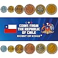 Set of 6 Coins from Chile. 1, 5, 10, 50, 100, 500 PESOS. 1981-2019