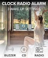 Grouptronics GTMC-101 CD Player with Speakers HiFi System USB Radio view 4