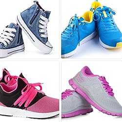 LUOFMISS 2 Pairs Flat Shoe Laces 5/16" Athletic