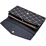 Women Purse, COOFIT Ladies Wallet PU Leather Handbag Flap Over with Credit Card Slots, Note Pocket, Bill Pocket and ID Window,Gift Boxed