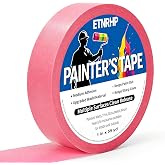 ETNRHP Pink Painters Tape Masking Tape, Washi Material 1in X 55yd | Multi-Surface Masking Tape for Wall,Painting Borders,Auto,Labeling,DIY Crafts,Decoration,School Projects 14-Day Clean Release
