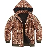 NEW VIEW Kids Camo Hunting Clothes Silent, Youth Hunting Jacket for Cold Winter, Camouflage Hunting Coat for Boys & Girls