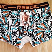 Reedic Herren Boxershorts 4er Pack - Baumwolle Slips Für Jeden Tag
