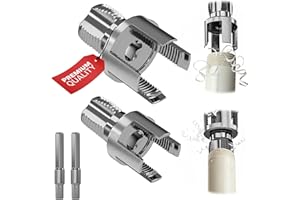 ZIGRISMART Premium 2 Packs pvc pipe threader integrated internal & external threading tool terraja para tubo set npt dual-function plastic kit 1/2 and 3/4 thread opener for water electric hacer roscas plasticos