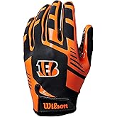 Wilson NFL Stretch Fit Football Gloves – Youth and Adult Sizes