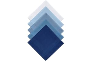 100% Cotton Men's Handkerchief Pocket Square Gift Set