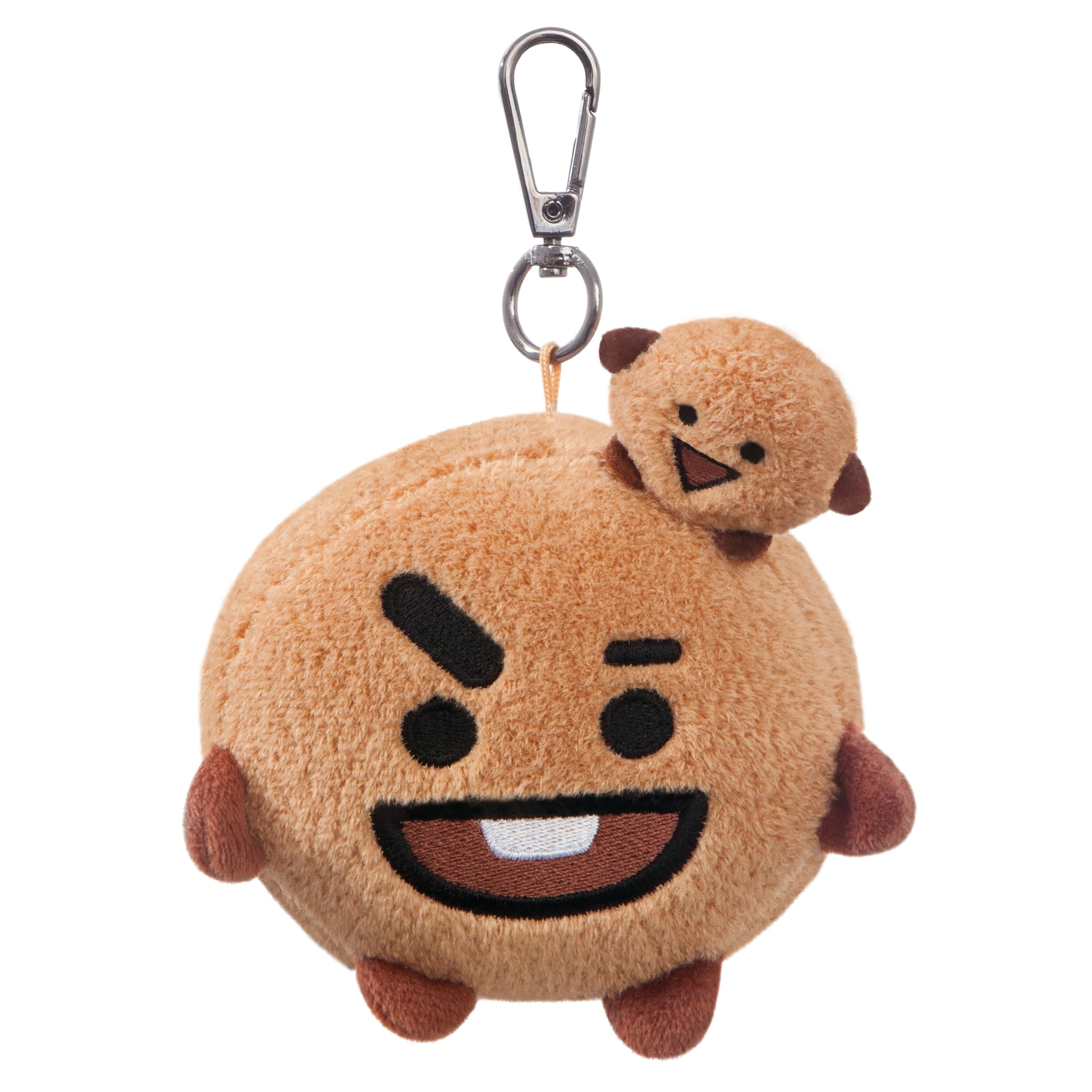 BT21 Official Merchandise, SHOOKY Plush Key Clip, 61337, Brown