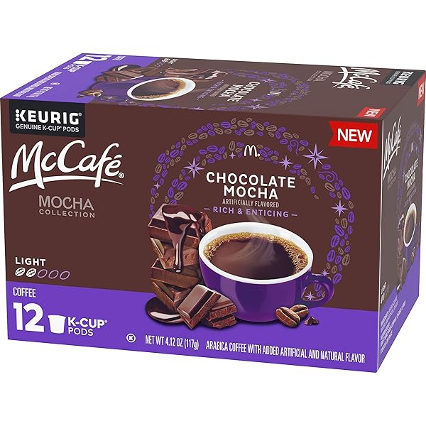 MCCAFE MOCHA COFFEE PODS, CHOCOLATE, 4.12 OZ BOX