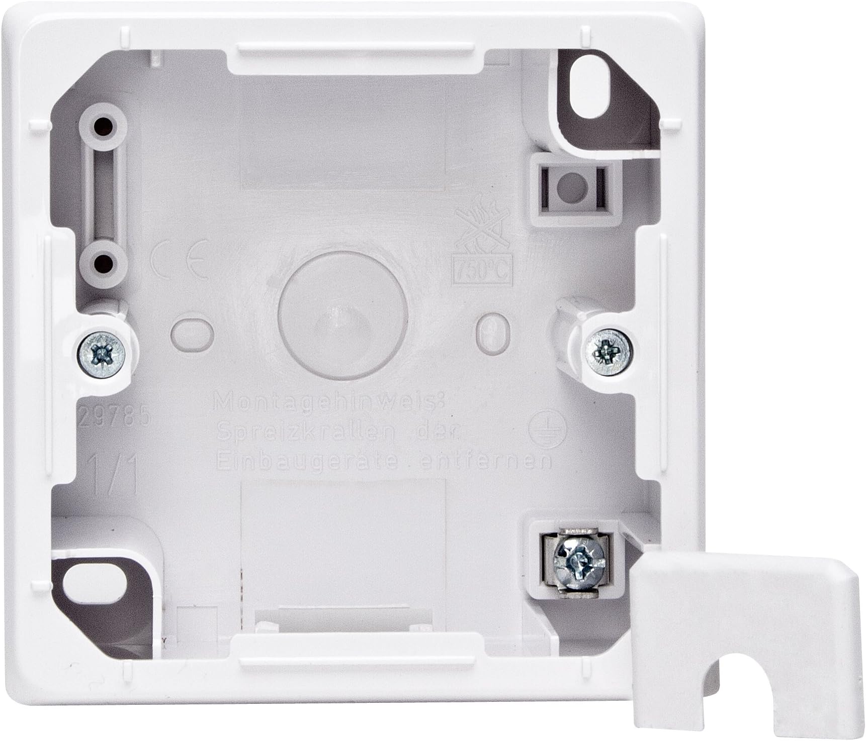 KoppSurface-Mounted Casing for Flush-Mounted Switch, Classic, Arctic White
