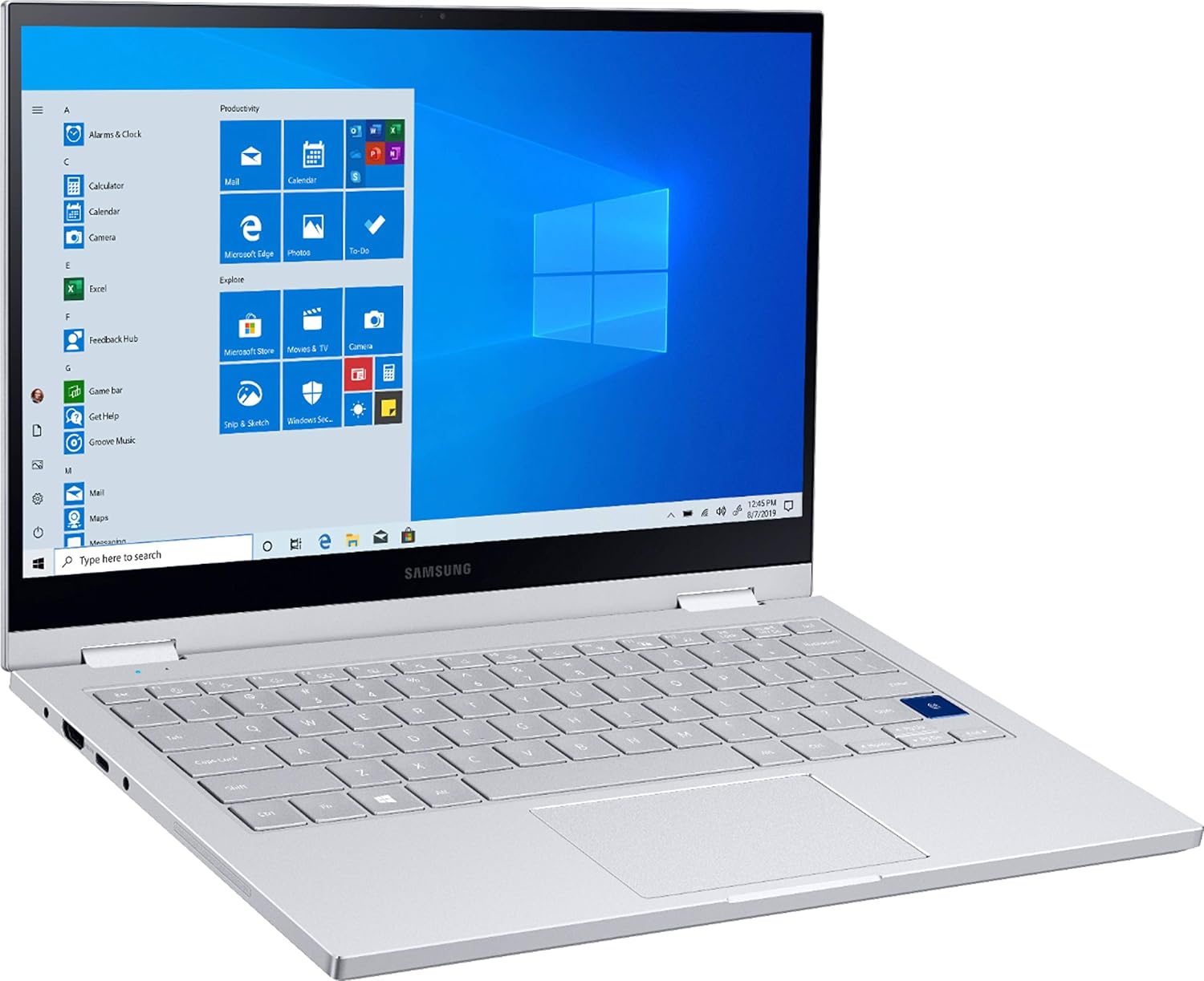 Samsung - Galaxy Book Flex Alpha 2-in-1 13.3" QLED Touch-Screen Laptop - Intel Core i5 - 8GB Memory - 256GB SSD - Royal Silver - NP730QCJ-K01US: Computers & Accessories
