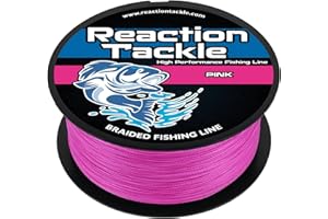 Reaction Tackle Braided Fishing Line - Pro Grade Power Performance for Saltwater or Freshwater Fish - Colored Fishing Line Br