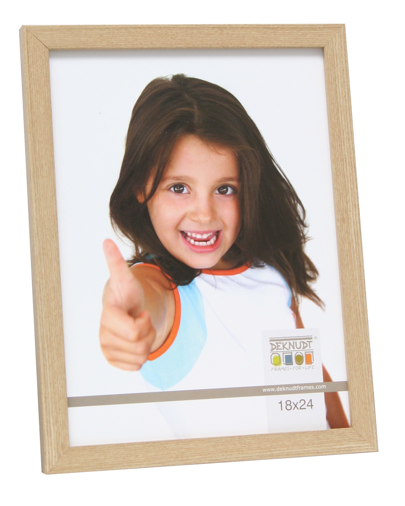 Deknudt Frames S44CH1-40.0X50.0 Basic Narrow Wood/MDF Photo Frame Oak 53.5 x 43.5 x 1.47 cm