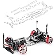 Carbon Fiber & Aluminum Upgrade Kit for for MST FXX2.0S 1:10 Drift RC Car Silver SSG Version