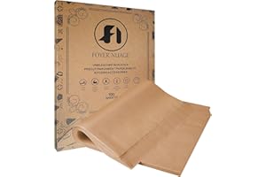 100 Pcs Unbleached Parchment Paper Baking Sheets, 8x12 inch Baking Paper, Precut Non-Stick Parchment Sheets for Baking, Cooki