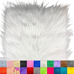 Ice Fabrics Faux Fur Fabric Squares - 14x14 Inches