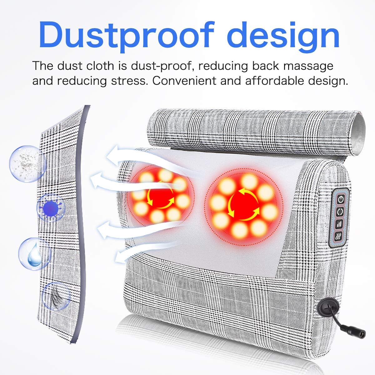 Neck Massager,Shiatsu Neck and Back Massager with Heat,Electric Back Massage Pillow with 16 Deep Tissue Massage Nodes for Back,Cervical,Shoulder,Foot,Body Muscle Pain Relief,Relaxation Christmas Gifts: Health & Personal Care