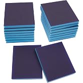 BokWin Sanding Sponge, 220 Grit, 16Pcs | Washable, Wet and Dry, For Plastic, Wood, Metal, Furniture, Superfine Grade
