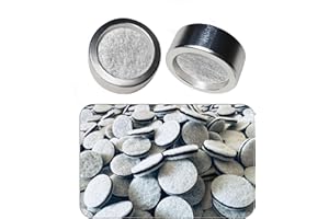 NOXOZOQM Reusable Metal Rings with 30 High - Performance Replacement Filters - Ideal for Universal Silicone Mouth Funnels, Ultra - Clean Filtration (Silver 2 Metal Rings, 30 Replacement Filters)