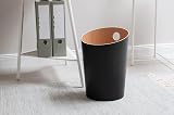 Kazai Bennet Design Paper Bin Black Wood Veneer Office Waste Basket view 2