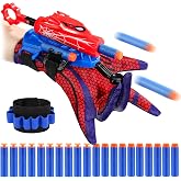 Web Shooters Toy for Kids, Toys for 3-12 Year Old Boys Web Slinger Boy Toy with Glove Launcher, Toys for Age 5-7 4-6 6-8 Outdoor Game for Birthday Halloween Christmas Basket Stuffers (1 Pair)