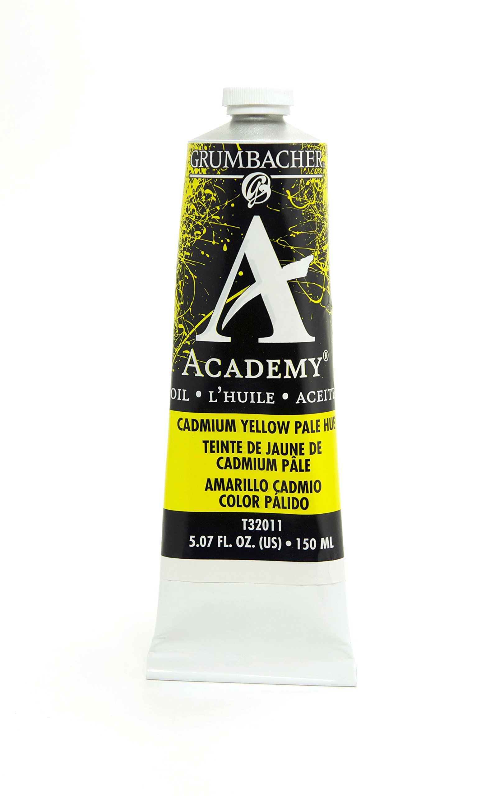 GrumbacherAcademy Oil Paint, 150 ml/5.07 oz, Cadmium Yellow Pale Hue