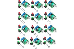 HIBCTR 12 Pieces PWM Low-Voltage Motor Speed Controllers, Model 1803BK/1803B, for DC 1.8V/3V/5V/6V/12V Input Voltage and a Maximum Output Current of 2A.
