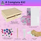 Purple Ladybug DIY Jewelry Box Kit for Girls 8-12 Craft Gift view 3
