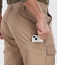 Mens Work Pants Waterproof Ripstop Durable Cargo