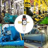 Noosverl Air Regulator Filter with Water Separator 1/4 PT Ports 40μm view 6