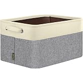 BALEINE 1 Pack Fabric Closet Storage Bins for Shelves, Linen Closet Organizers and Storage, Decorative Baskets for Organizing