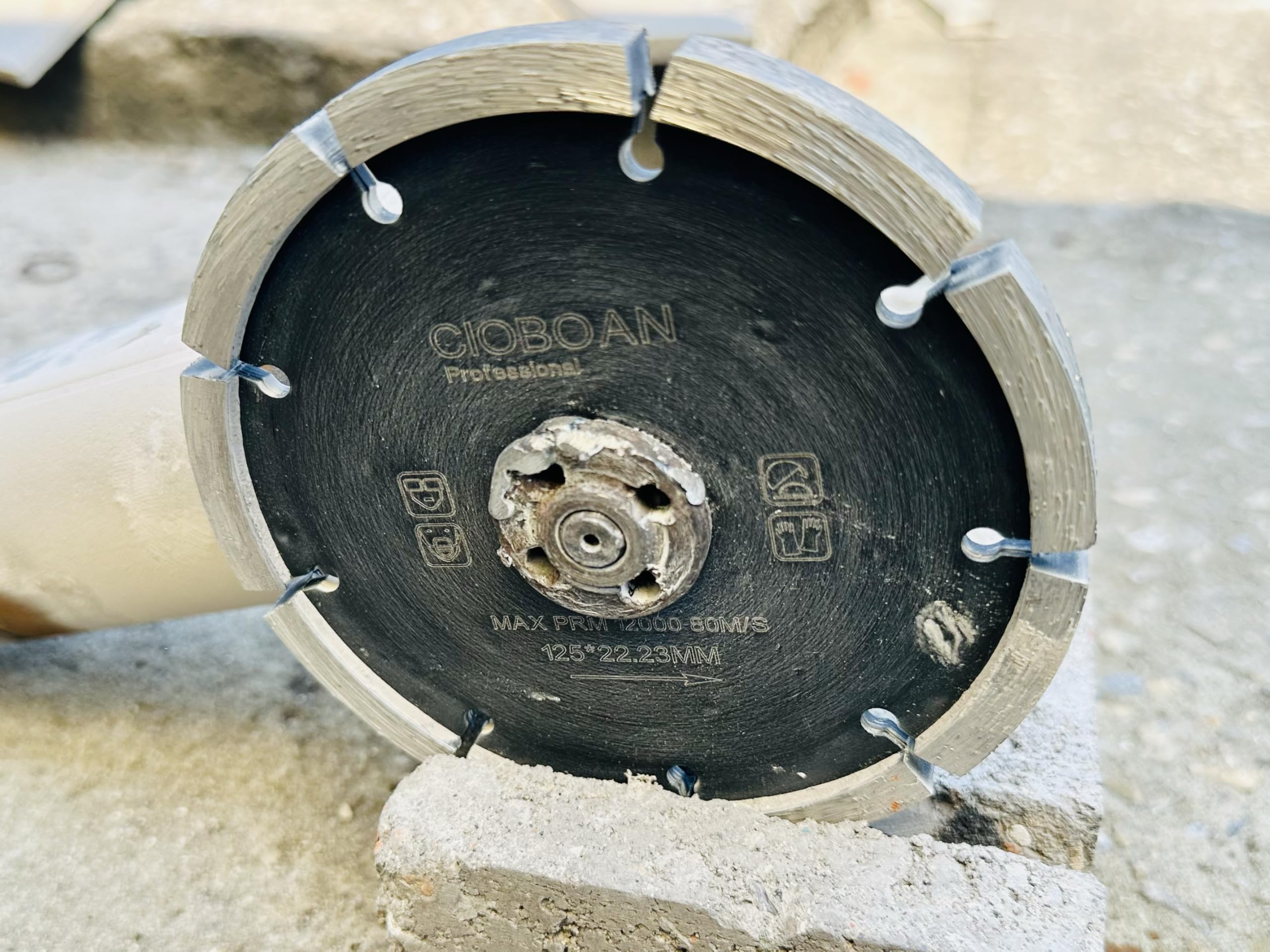 Breite 9.5 mm Fugenfrässcheib Profiqualität, Diamant Fugenfräser Frässcheibefür Mörtel Beton Mauerwerk und Putz. Durchmesser 125mm Breite 9.5 mm für Winkelschleifer Frässcheibe 9