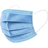 Unifandy Disposable Face Masks, Pack of 50 Face Mask Protective Dust Particle 3-Layer Design and Earloop, ideal For Home, Out