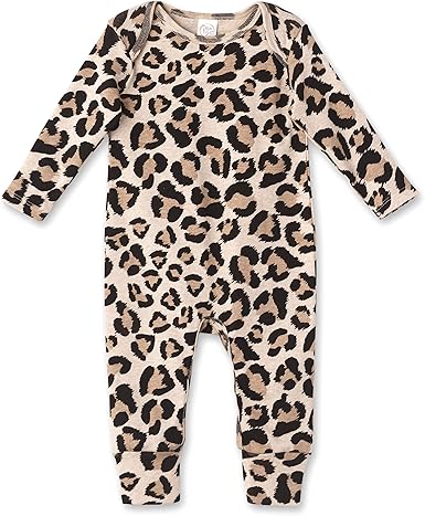 baby girl cheetah romper