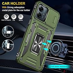 FRLMOOES for Motorola Moto G14 Case with 2 Screen