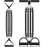 Vibengeticer Pedal Resistance Band, Adjustable Tension Rope | Portable Full Body Workout Equipment,Home Fitness Tool,Fixed Pedal Design,Ergonomic Handle,Strength &amp; Flexibility Training