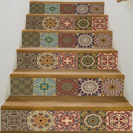Amazon Com Baivit Arabian Style Stair Sticker Corridor Step Diy