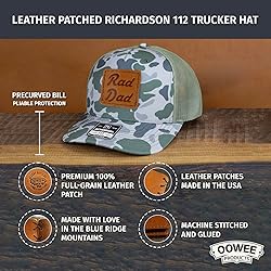 OOWEE Leather Patch Hat - Rad Dad | Richardson 112