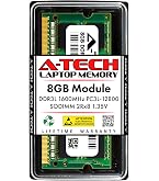 メモリー 8GB PC4-2400T A-Tech 8GB DDR4 2400 MHz SODIMM PC4-19200 (PC4-2400T) CL17 Non-ECC