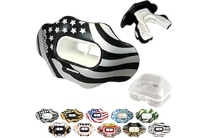 COOLLO SPORTS Football Mouth Guard Lip Guard MAXX/Might Football and High Impact Sports Lip Protector for Adults & Youth (Strap Included)