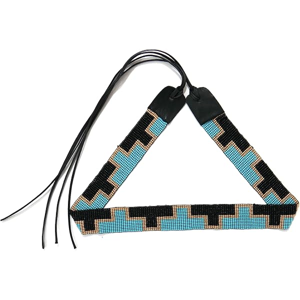 Hatband Cotton Wrap Around Tie Green Multi Color Blue  display picture 1