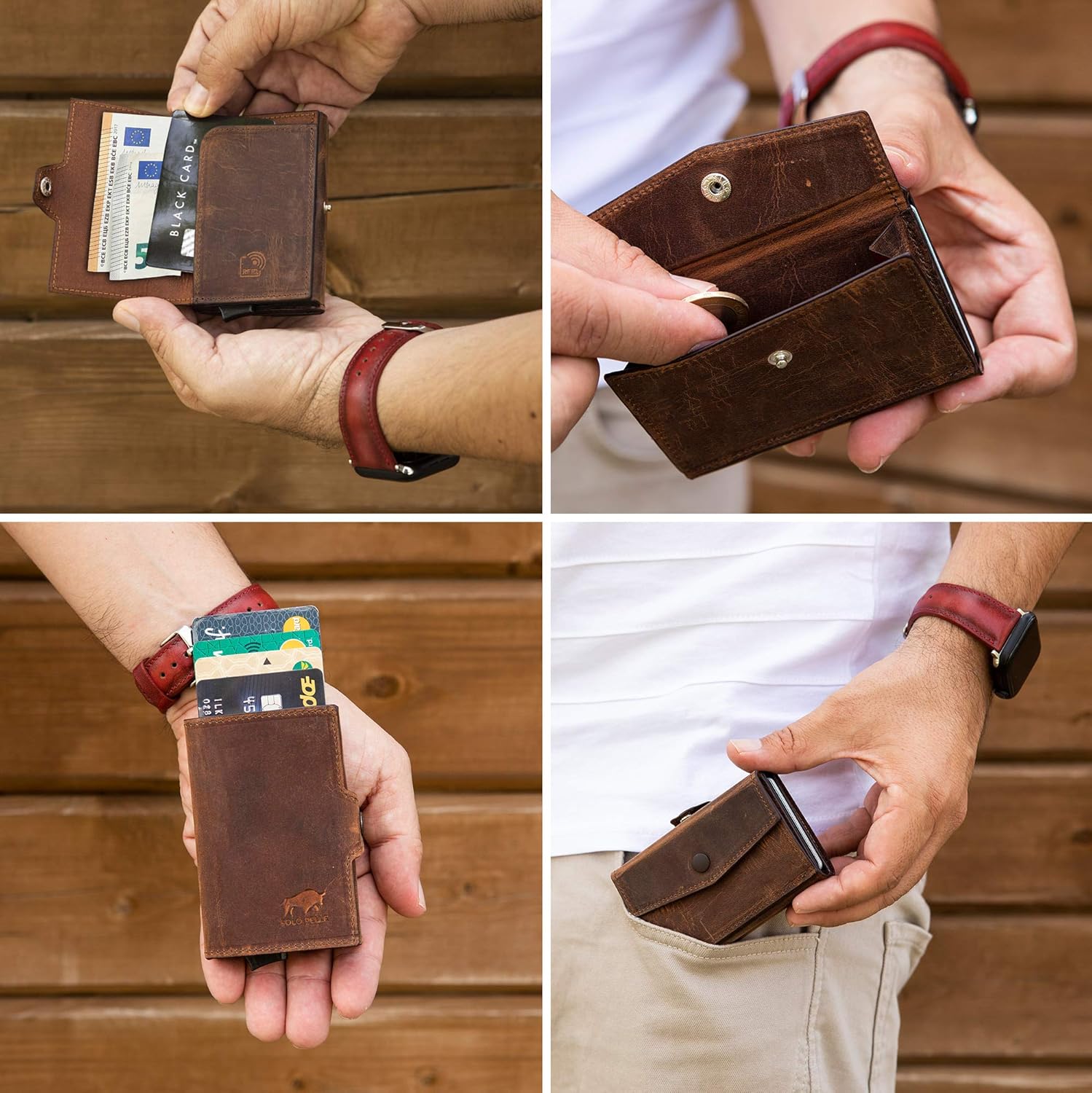 Das Kartenetui Solo Pelle Mech