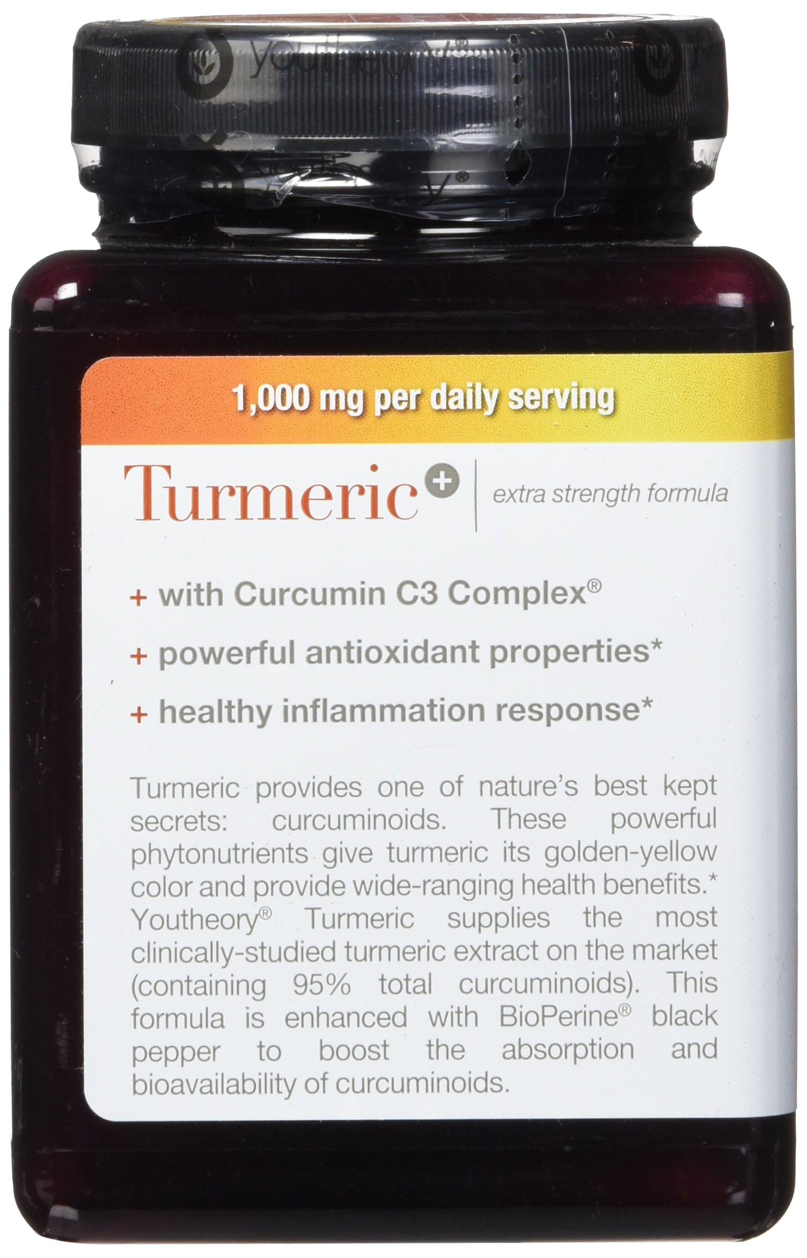 Youtheory Turmeric Extra Strength Formula Capsules 1,000 mg per Daily