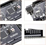 ELEGOO Mega 2560 R3 Controller Board Compatible with Arduino IDE USB Cable Black view 2