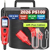 Autel PowerScan 12-24V Car Circuit Tester, Power Probe, Short/Open Finder | 40FT Extension Cable, Component Activation, Relay &amp; Fuse Test, AC/DC Voltage Test, Resistance Measurement, Duty Cycle Test