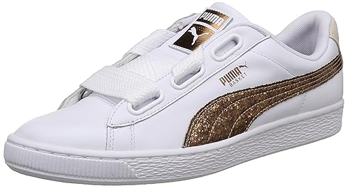 puma basket heart rose gold