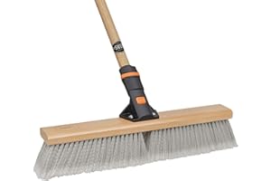 SWOPT 24” Premium Multi-Surface Push Broom Head — Cleaning Head Interchangeable with All SWOPT Cleaning Products for More Efficient Cleaning and Storage — Indoor and Outdoor Push Broom